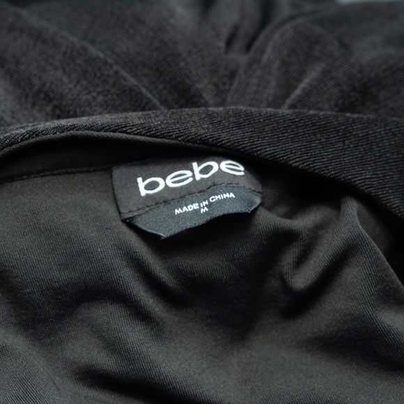 bebe - Halter Ruched Midi Dress - Picture 4 of 13